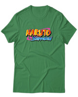 T-Shirt Unisex - Naruto Shippuden Logo - Color Thumbnail Πράσινο