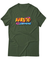 T-Shirt Unisex - Naruto Shippuden Logo - Color Thumbnail Κυπαρισσί