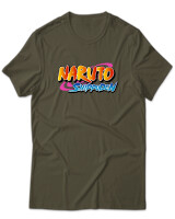 T-Shirt Unisex - Naruto Shippuden Logo - Color Thumbnail Χακί