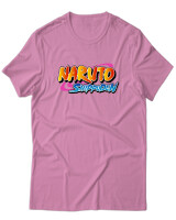 T-Shirt Unisex - Naruto Shippuden Logo - Color Thumbnail Ροζ