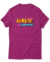 T-Shirt Unisex - Naruto Shippuden Logo - Color Thumbnail Φουξια