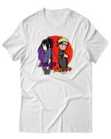 T-Shirt  Γυναικείο - Naruto Vs Sasuke - Color Thumbnail Άσπρο