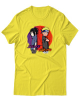 T-Shirt  Γυναικείο - Naruto Vs Sasuke - Color Thumbnail Κίτρινο