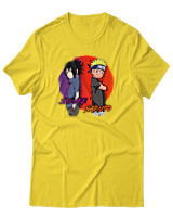 T-Shirt  Γυναικείο - Naruto Vs Sasuke - Color Thumbnail Κίτρινο Χρυσό