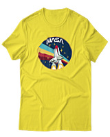 T-Shirt Αντρικό - Nasa Spacecraft - Color Thumbnail Κίτρινο