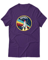 T-Shirt Αντρικό - Nasa Spacecraft - Color Thumbnail Σκούρο Μωβ