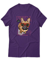 T-Shirt Αντρικό - Need A Hand - Color Thumbnail Σκούρο Μωβ