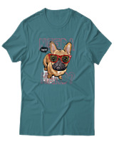 T-Shirt Αντρικό - Need A Hand - Color Thumbnail Μπλε Πράσινο