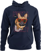 Φούτερ με κουκούλα - Need A Hand - Color Thumbnail Navy Blue