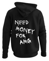 Φούτερ με κουκούλα - Need Money For Amg - Color Thumbnail Μαύρο