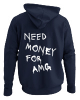 Φούτερ με κουκούλα - Need Money For Amg - Color Thumbnail Navy Blue