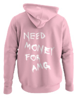 Φούτερ με κουκούλα - Need Money For Amg - Color Thumbnail Pink