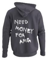 Φούτερ με κουκούλα - Need Money For Amg - Color Thumbnail Ανθρακί