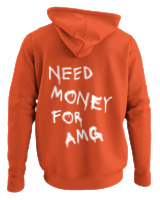 Φούτερ με κουκούλα - Need Money For Amg - Color Thumbnail Orange