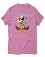 T-Shirt Αντρικό - Need More Space - Color Thumbnail Ροζ