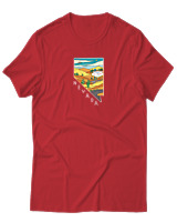 T-Shirt Αντρικό - Nevada Las Vegas - Color Thumbnail Κόκκινο