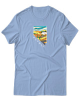 T-Shirt Αντρικό - Nevada Las Vegas - Color Thumbnail Γαλάζιο