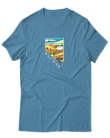 T-Shirt  Γυναικείο - Nevada Las Vegas - Color Thumbnail Τυρκουάζ