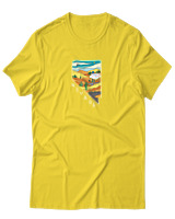 T-Shirt  Γυναικείο - Nevada Las Vegas - Color Thumbnail Κίτρινο Χρυσό