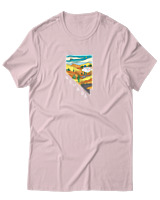 T-Shirt  Γυναικείο - Nevada Las Vegas - Color Thumbnail Απαλό Ροζ