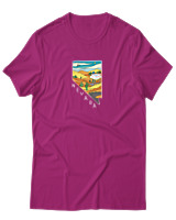 T-Shirt  Γυναικείο - Nevada Las Vegas - Color Thumbnail Φούξια