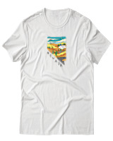 T-Shirt Αντρικό - Nevada Las Vegas - Color Thumbnail Άσπρο