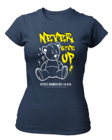 T-Shirt Στενή Γραμμή - Never Give Up - Color Thumbnail Σκούρο Μπλε