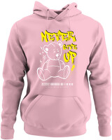 Φούτερ με κουκούλα - Never Give Up - Color Thumbnail Pink