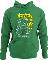 Φούτερ με κουκούλα - Never Give Up - Color Thumbnail Kelly Green