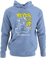 Φούτερ με κουκούλα - Never Give Up - Color Thumbnail Blue Carolina