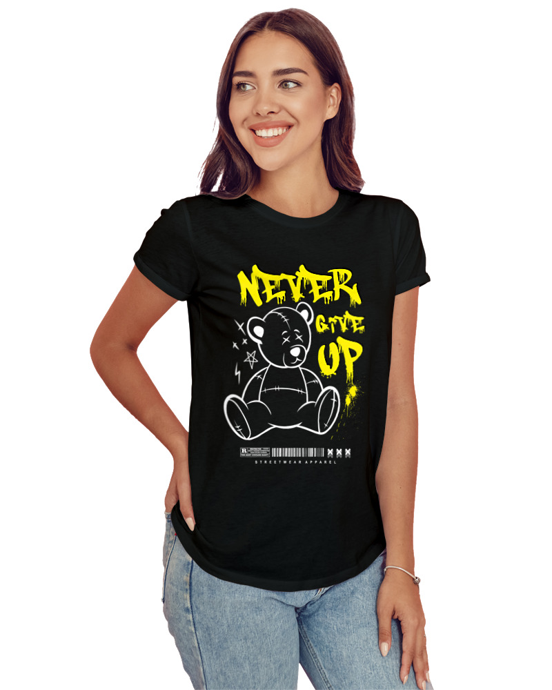 T-Shirt Στενή Γραμμή - Never Give Up - Image 1
