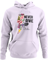 Φούτερ με κουκούλα - Never Give Up - Color Thumbnail Lilac