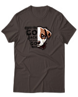 T-Shirt Αντρικό - Never Go Back - Color Thumbnail Καφέ