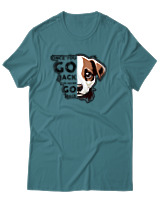 T-Shirt Αντρικό - Never Go Back - Color Thumbnail Μπλε Πράσινο