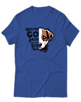 T-Shirt Unisex - Never Go Back - Color Thumbnail Μπλε Ρουά