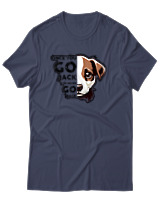 T-Shirt Unisex - Never Go Back - Color Thumbnail Μπλε Γκρι