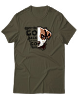 T-Shirt Unisex - Never Go Back - Color Thumbnail Χακί
