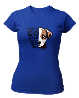 T-Shirt Στενή Γραμμή - Never Go Back - Color Thumbnail Μπλε Ρουά