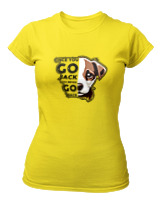 T-Shirt Στενή Γραμμή - Never Go Back - Color Thumbnail Κίτρινο