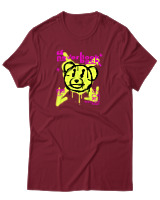 T-Shirt Αντρικό - Never Look Back - Color Thumbnail Σκούρο Κόκκινο