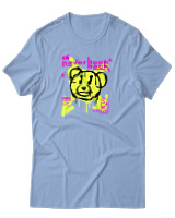 T-Shirt Αντρικό - Never Look Back - Color Thumbnail Γαλάζιο