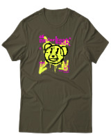 T-Shirt Αντρικό - Never Look Back - Color Thumbnail Χακί