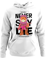 Φούτερ με κουκούλα - Never Say Die - Color Thumbnail ΄Ασπρο