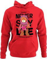 Φούτερ με κουκούλα - Never Say Die - Color Thumbnail Κόκκινο