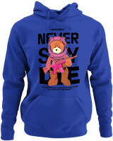 Φούτερ με κουκούλα - Never Say Die - Color Thumbnail Μπλε Ρουά