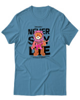 T-Shirt Αντρικό - Never Say Die - Color Thumbnail Τιρκουάζ