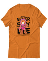 T-Shirt Αντρικό - Never Say Die - Color Thumbnail Πορτοκαλί