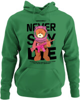 Φούτερ με κουκούλα - Never Say Die - Color Thumbnail Kelly Green