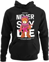 Φούτερ με κουκούλα - Never Say Die - Color Thumbnail Μαύρο