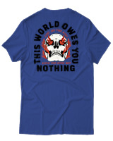 T-Shirt Αντρικό - Never Stop Never Quit - Color Thumbnail Μπλε Ρουά